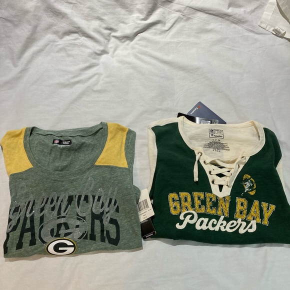 Women’s Greenbay Packers sweatshirt +t-shirt, size S/M, NWT! - Picture 9 of 10
